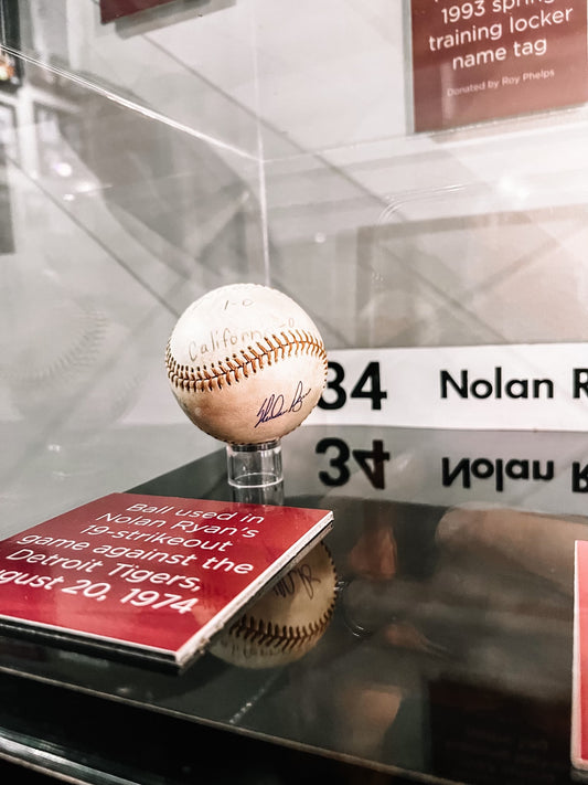 Nolan Ryan's 19-Strikeout Game Ball