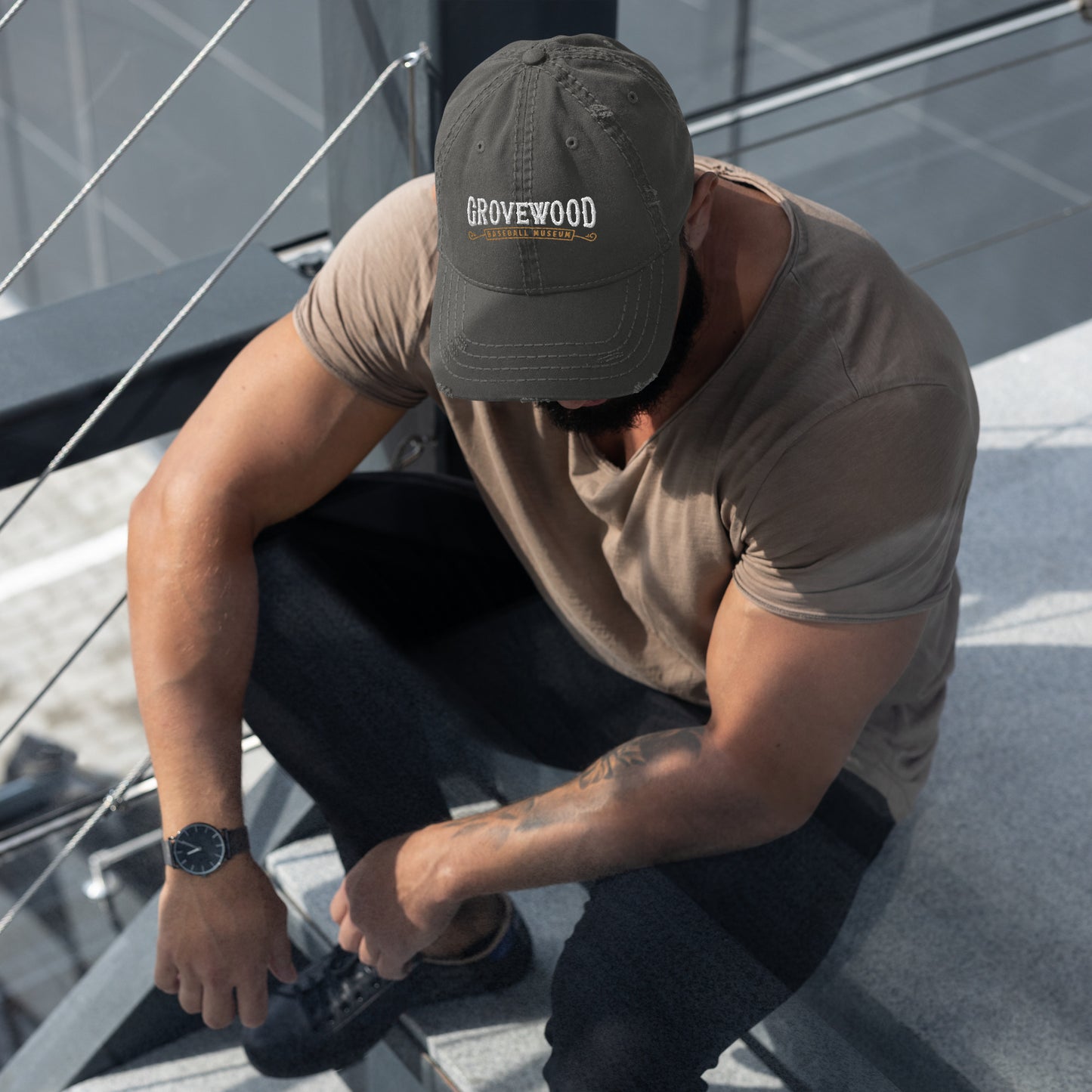 Museum Logo Distressed Hat | Gray