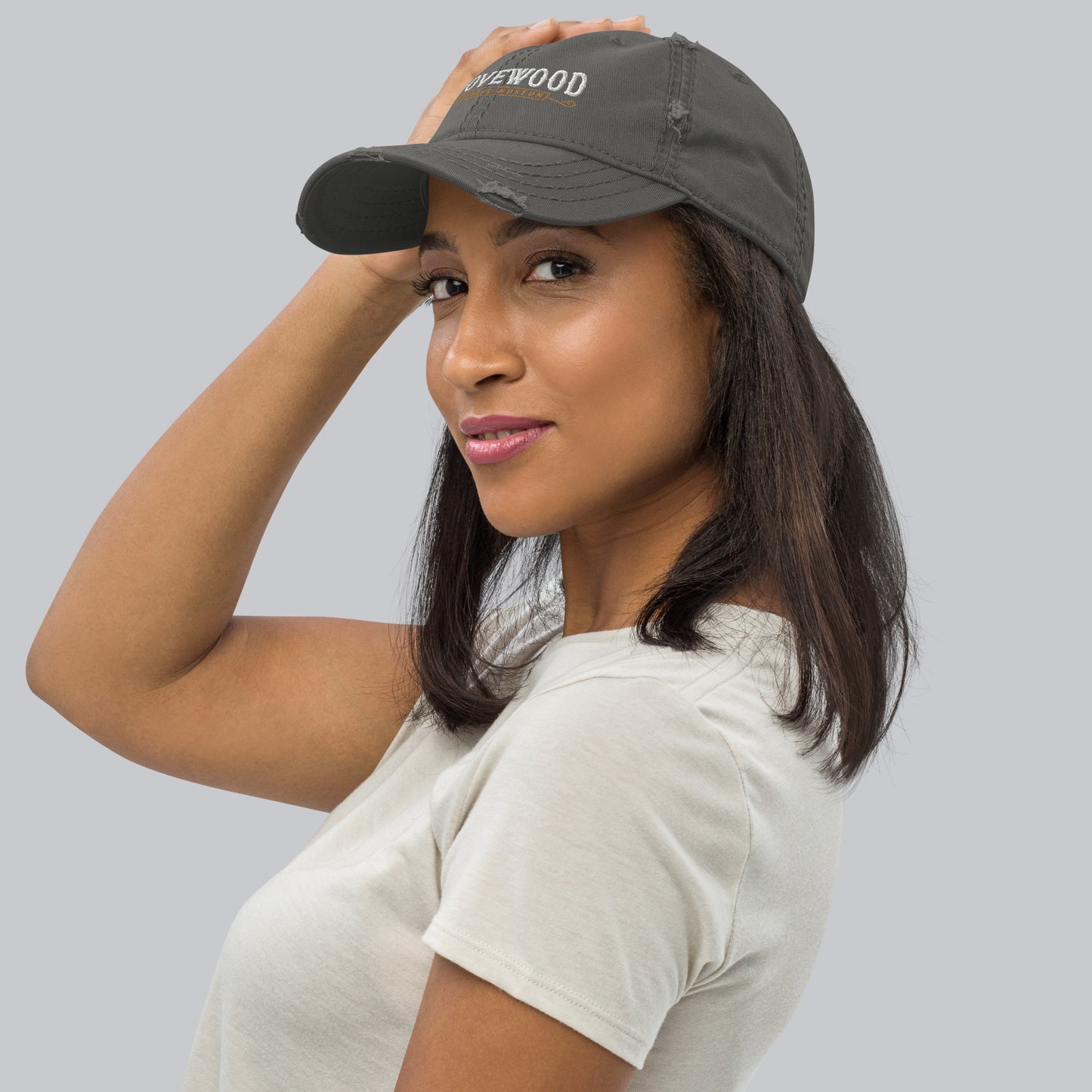 Museum Logo Distressed Hat | Gray