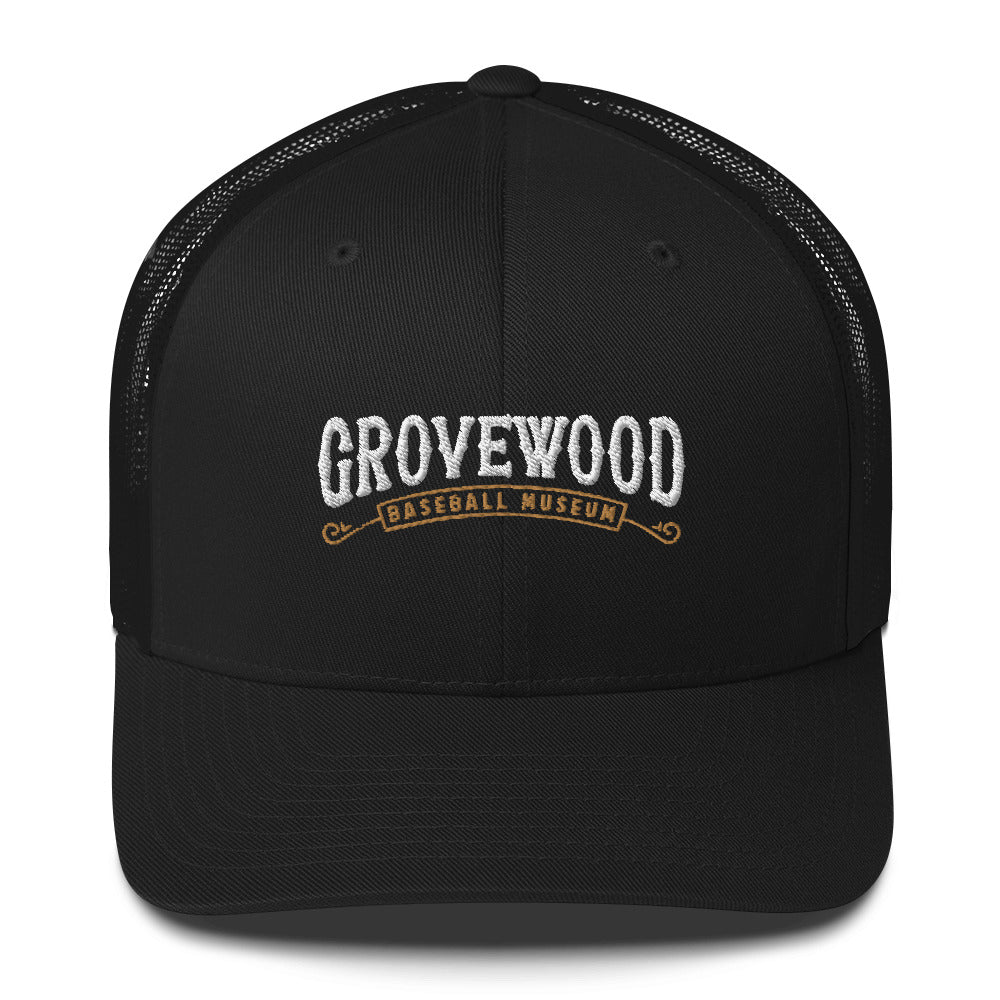 Museum Logo Outline | Trucker Hat | Black
