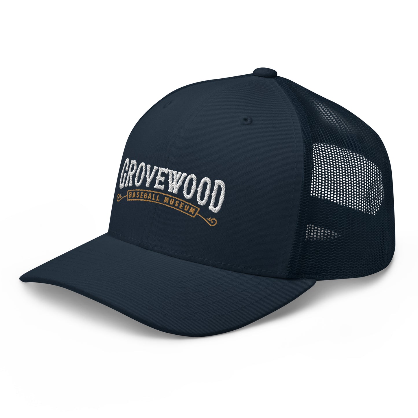 Museum Logo Outline Trucker Hat | Navy