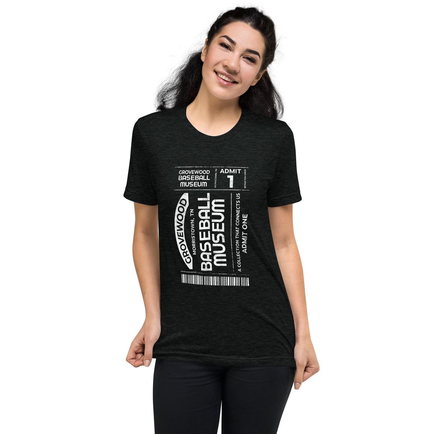 Museum Ticket Shirt | Charcoal Black