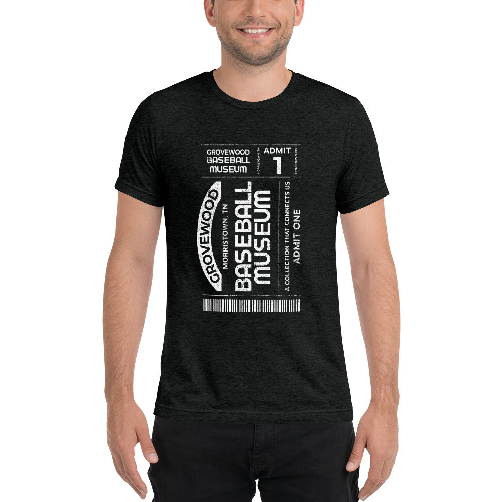 Museum Ticket Shirt | Charcoal Black