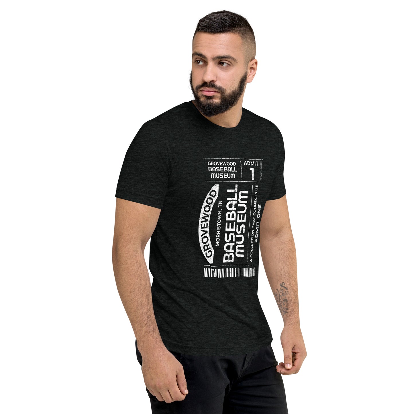 Museum Ticket Shirt | Charcoal Black