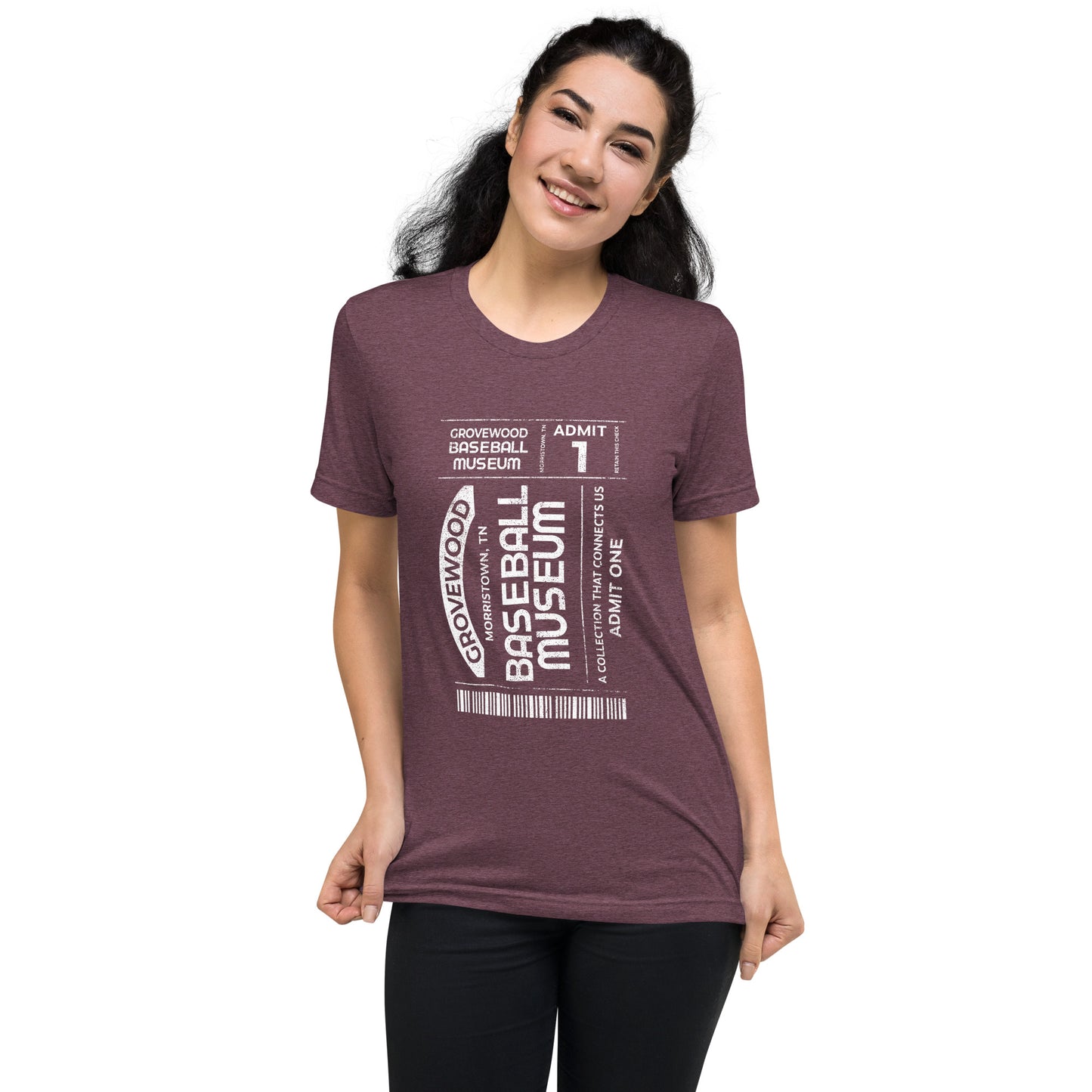 Museum Ticket Shirt | Maroon