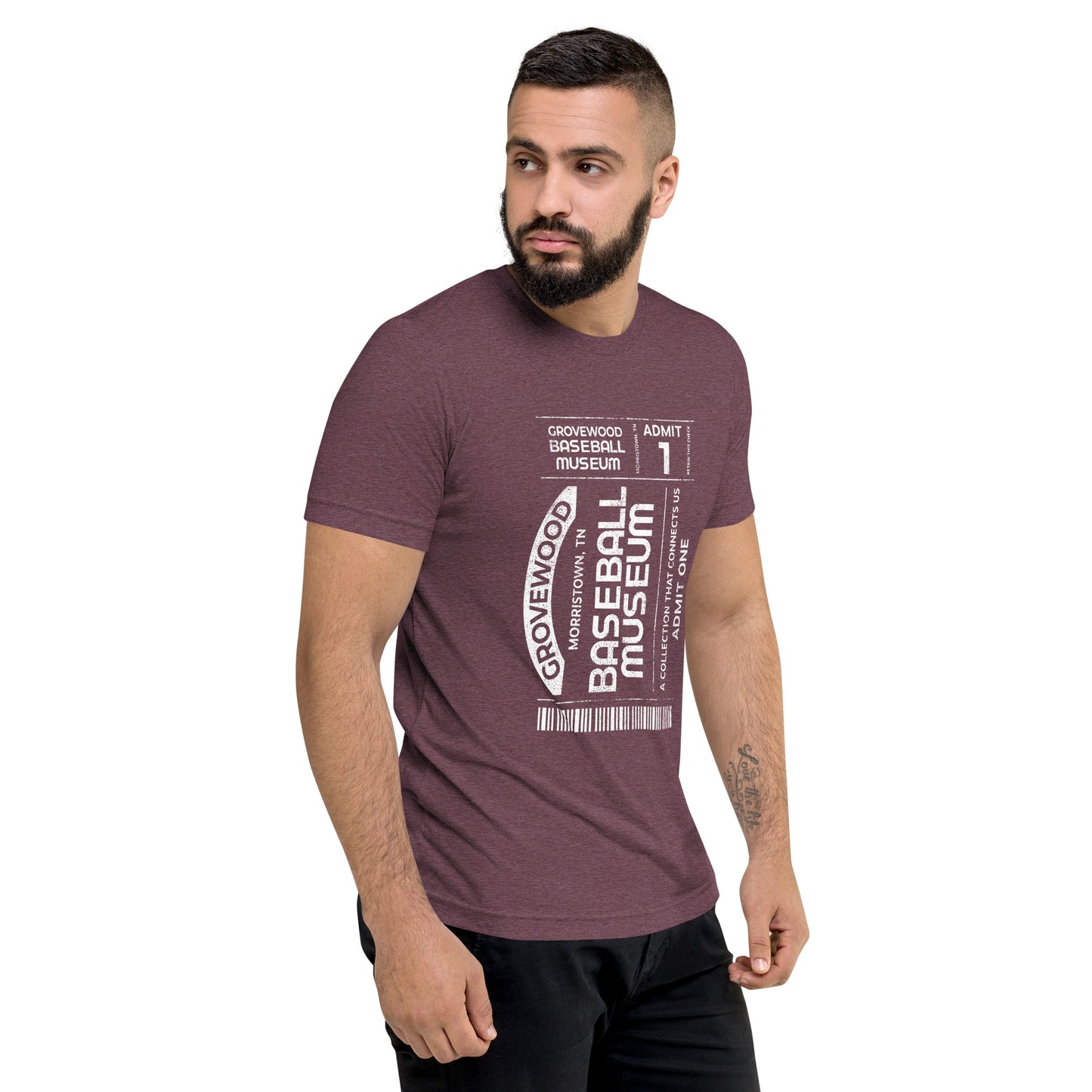 Museum Ticket Shirt | Maroon