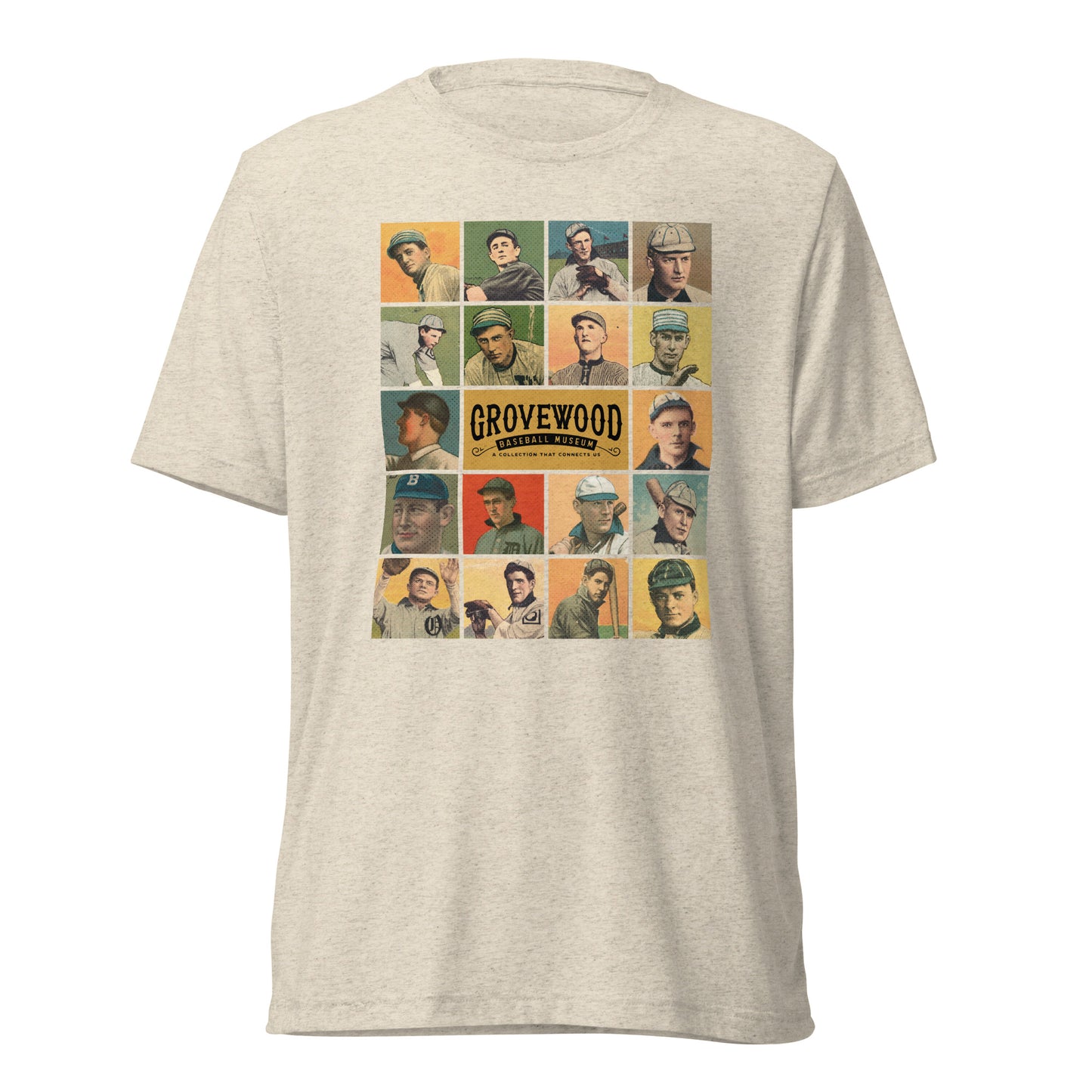 Vintage Player Collage | Multiple Colors | Tri-Blend Shirt