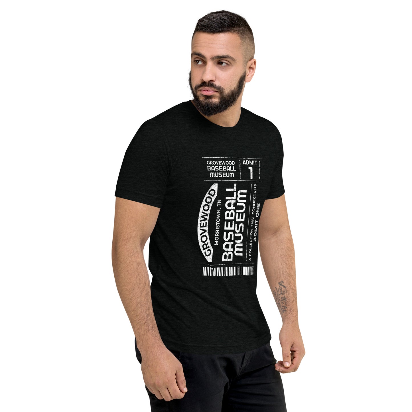 Museum Ticket Shirt | Solid Black