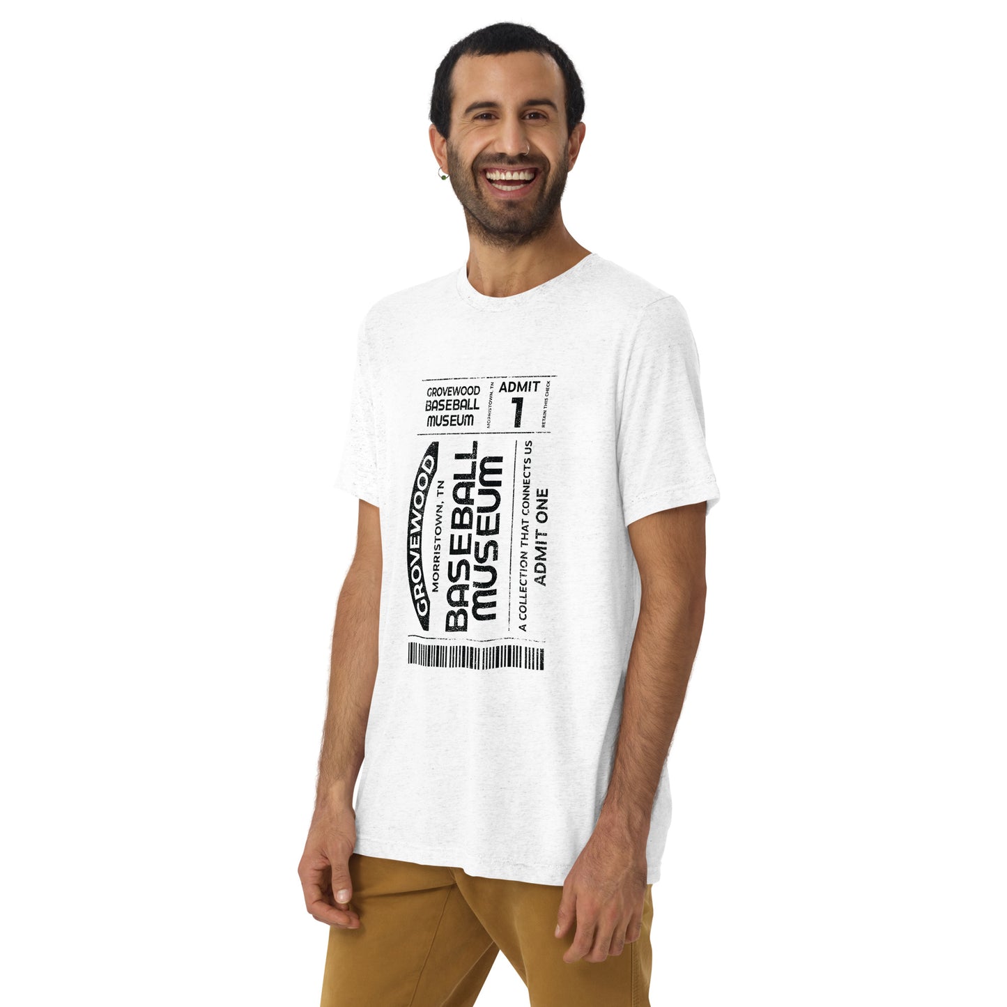 Museum Ticket Shirt | Solid White