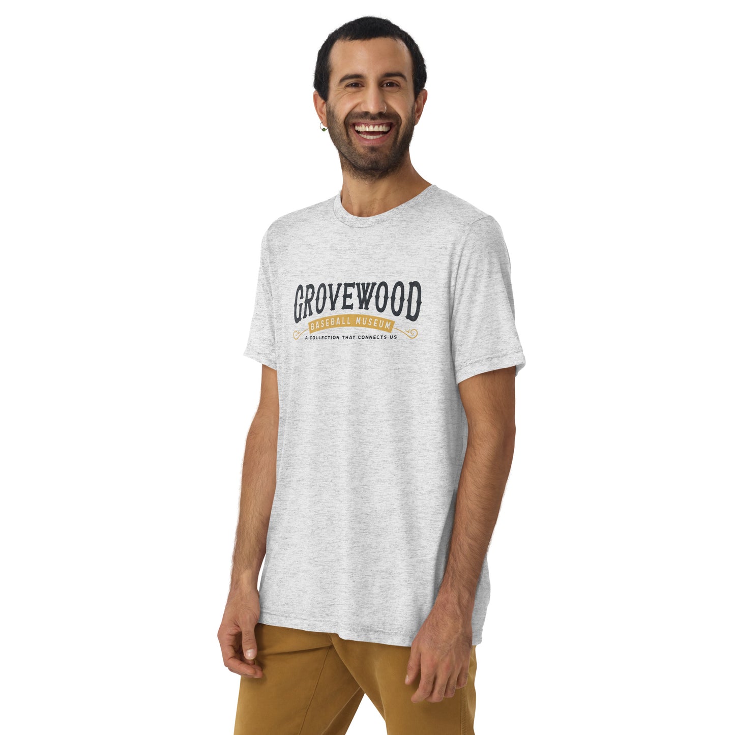 Museum Logo Shirt | White Fleck