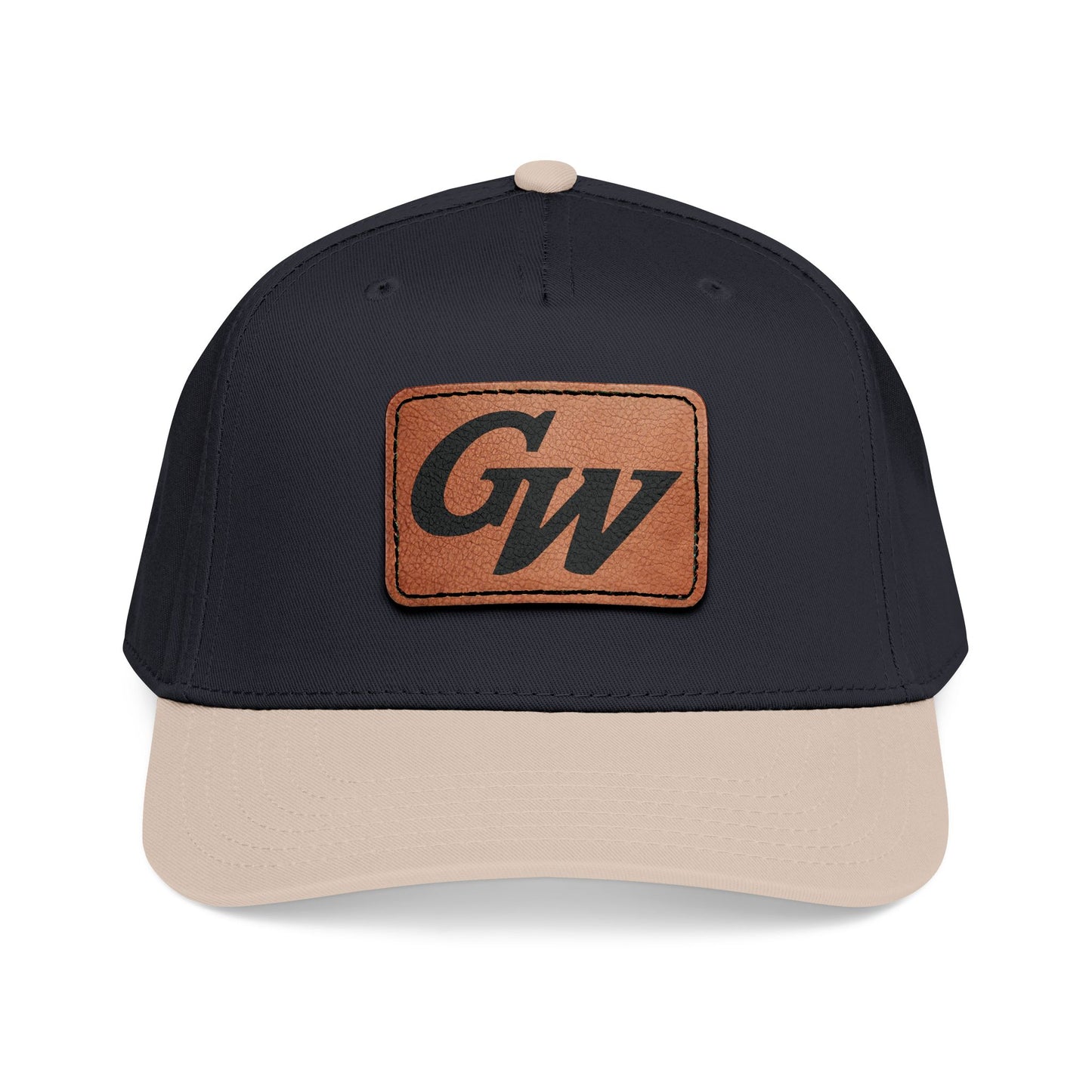 Monogram Baseball Hat with Leather Patch | Multiple Colors | GroveWood Museum