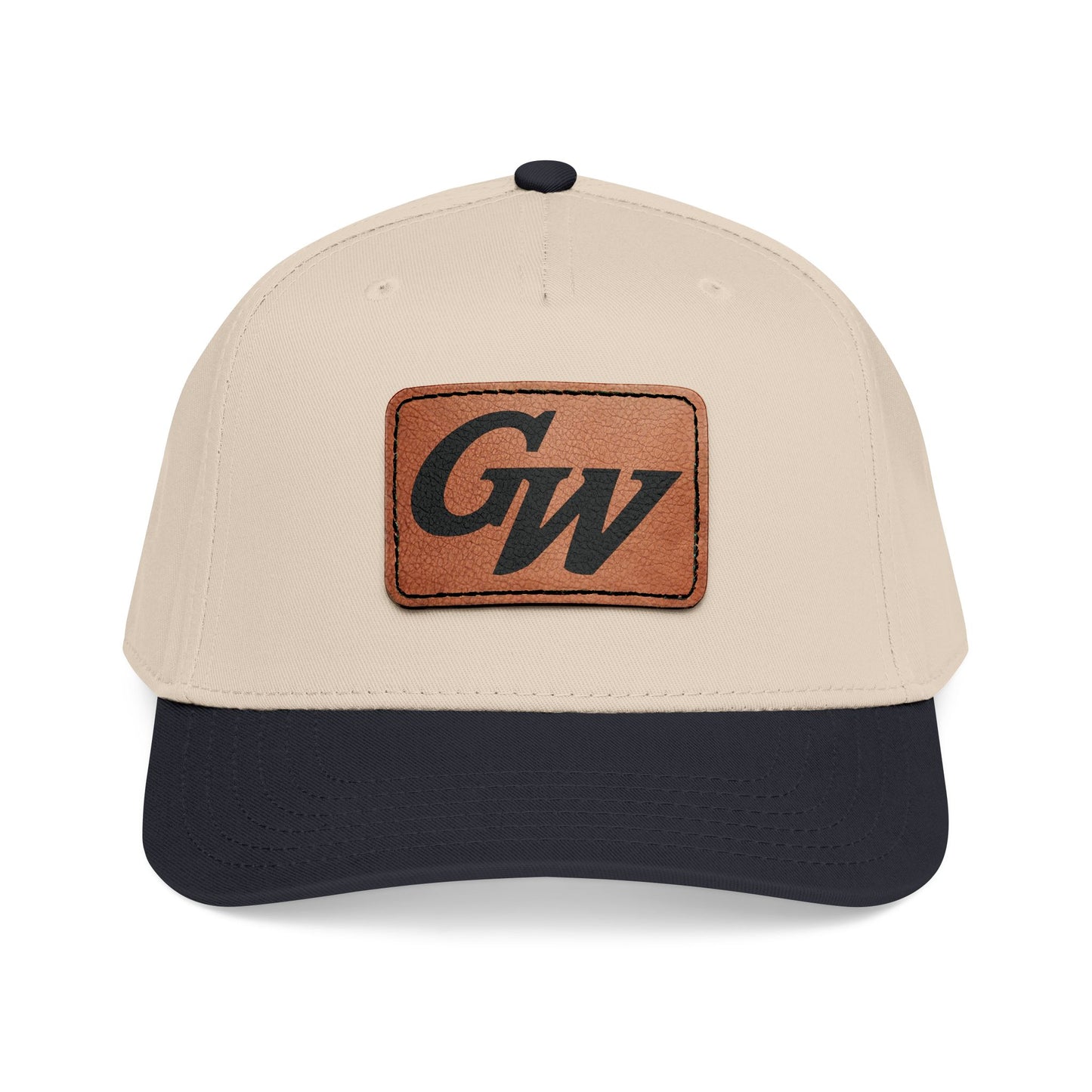 Monogram Baseball Hat with Leather Patch | Multiple Colors | GroveWood Museum