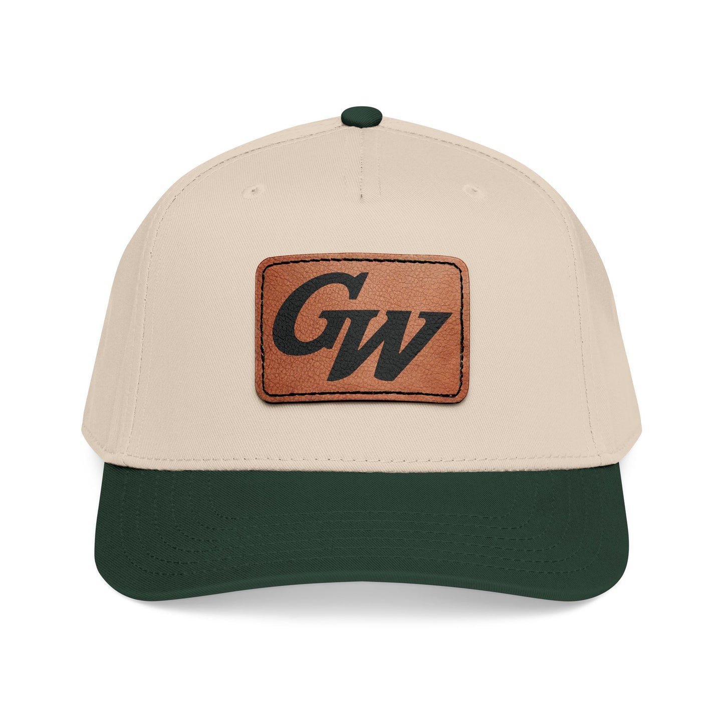 Monogram Baseball Hat with Leather Patch | Multiple Colors | GroveWood Museum