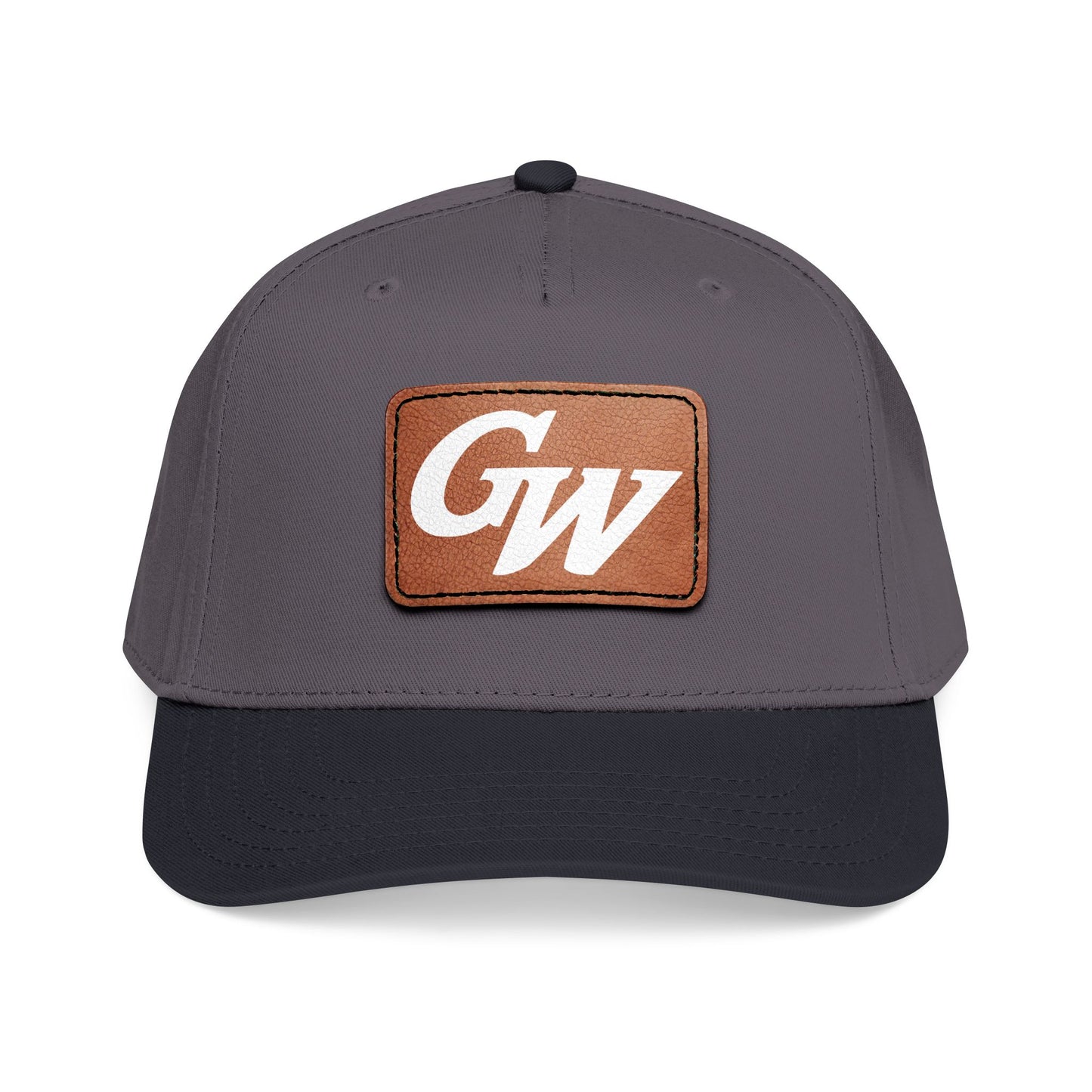 Monogram Baseball Hat with Leather Patch | Multiple Colors | GroveWood Museum