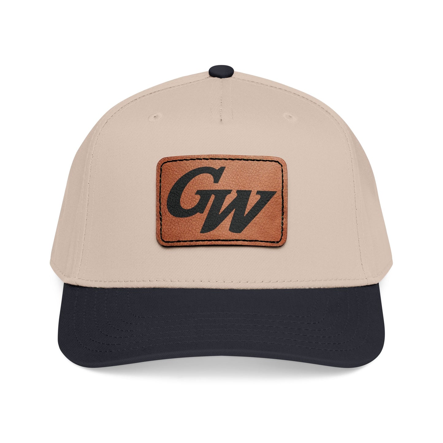 Monogram Baseball Hat with Leather Patch | Multiple Colors | GroveWood Museum
