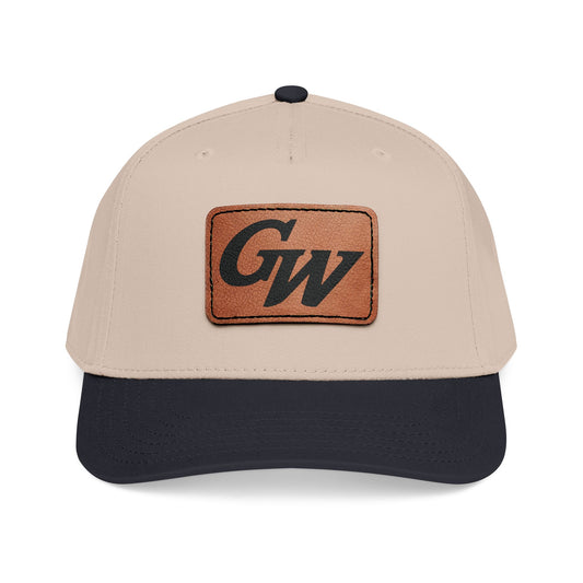 Monogram Baseball Hat with Leather Patch | Multiple Colors | GroveWood Museum