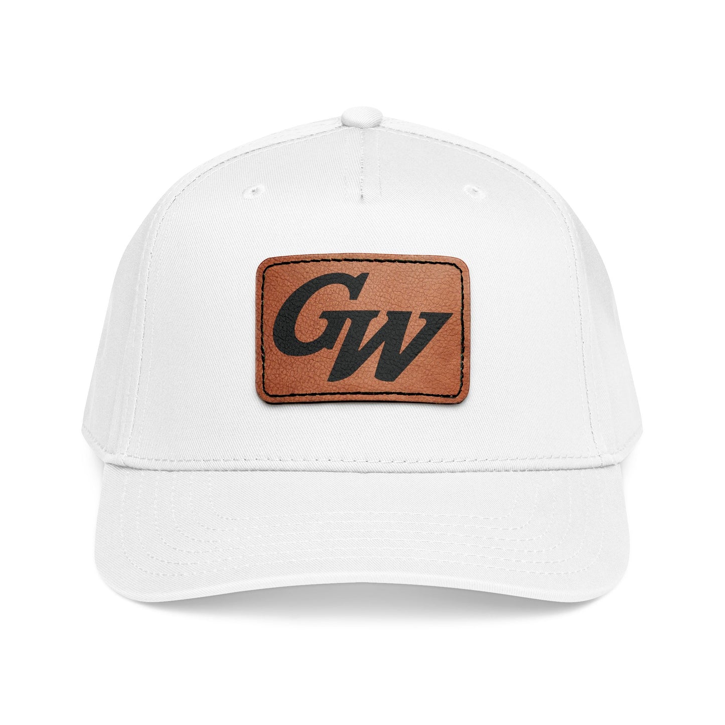 Monogram Baseball Hat with Leather Patch | Multiple Colors | GroveWood Museum