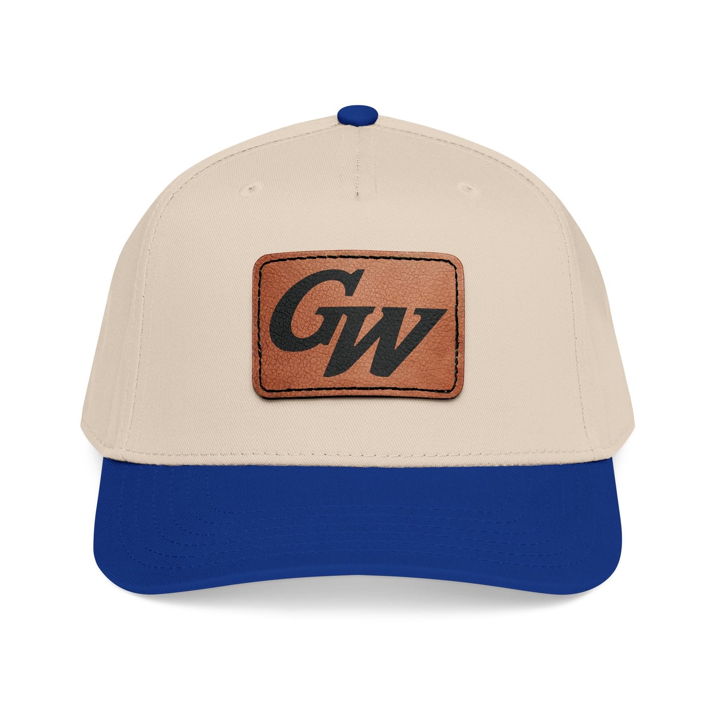 Monogram Baseball Hat with Leather Patch | Multiple Colors | GroveWood Museum