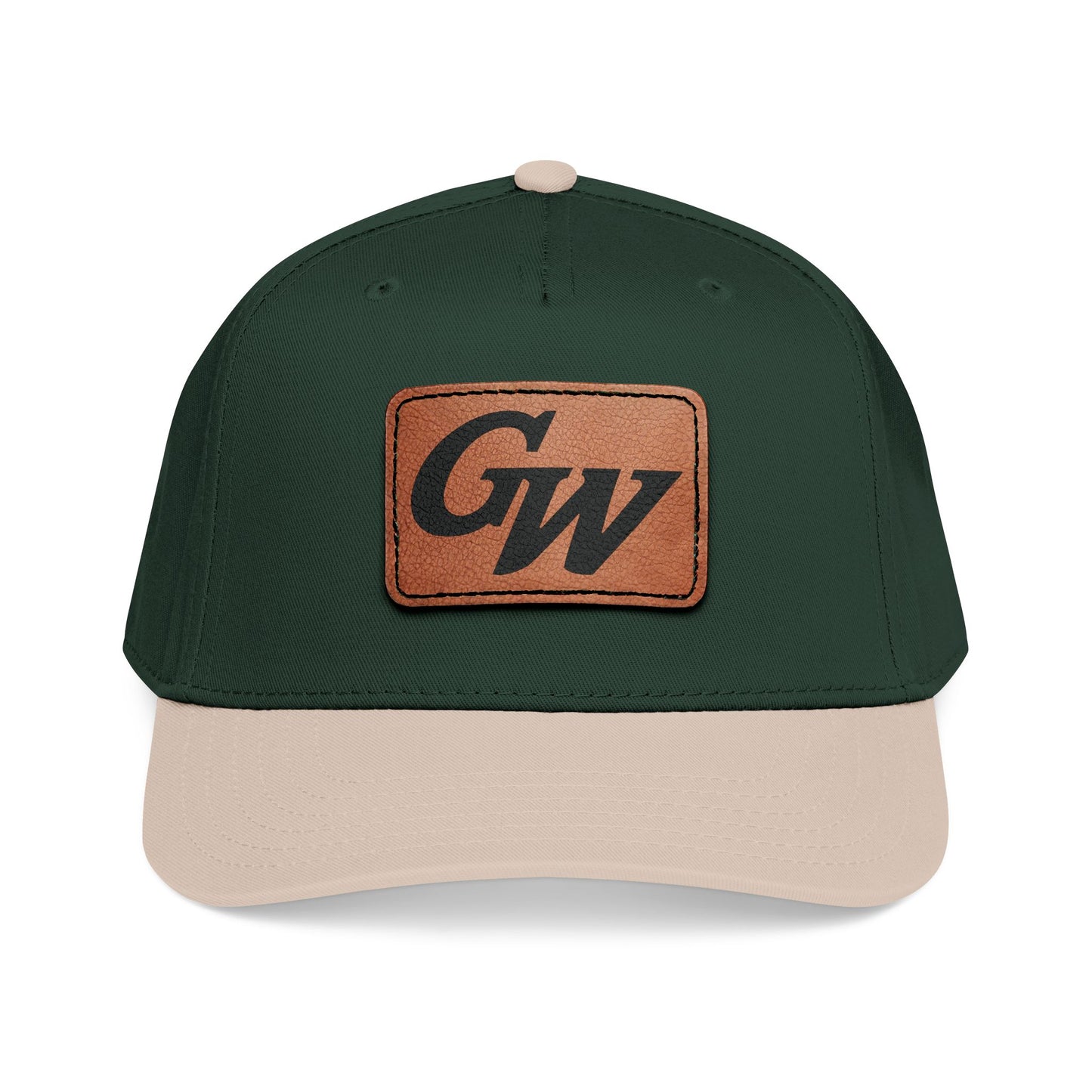 Monogram Baseball Hat with Leather Patch | Multiple Colors | GroveWood Museum