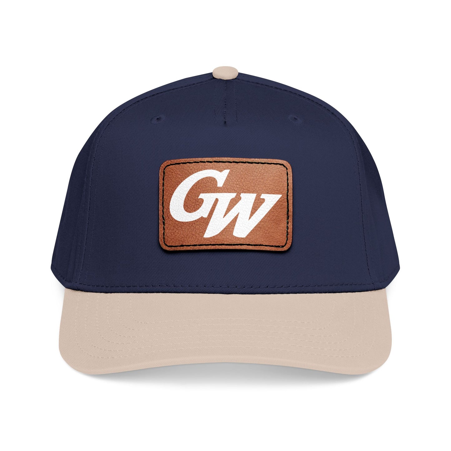 Monogram Baseball Hat with Leather Patch | Multiple Colors | GroveWood Museum