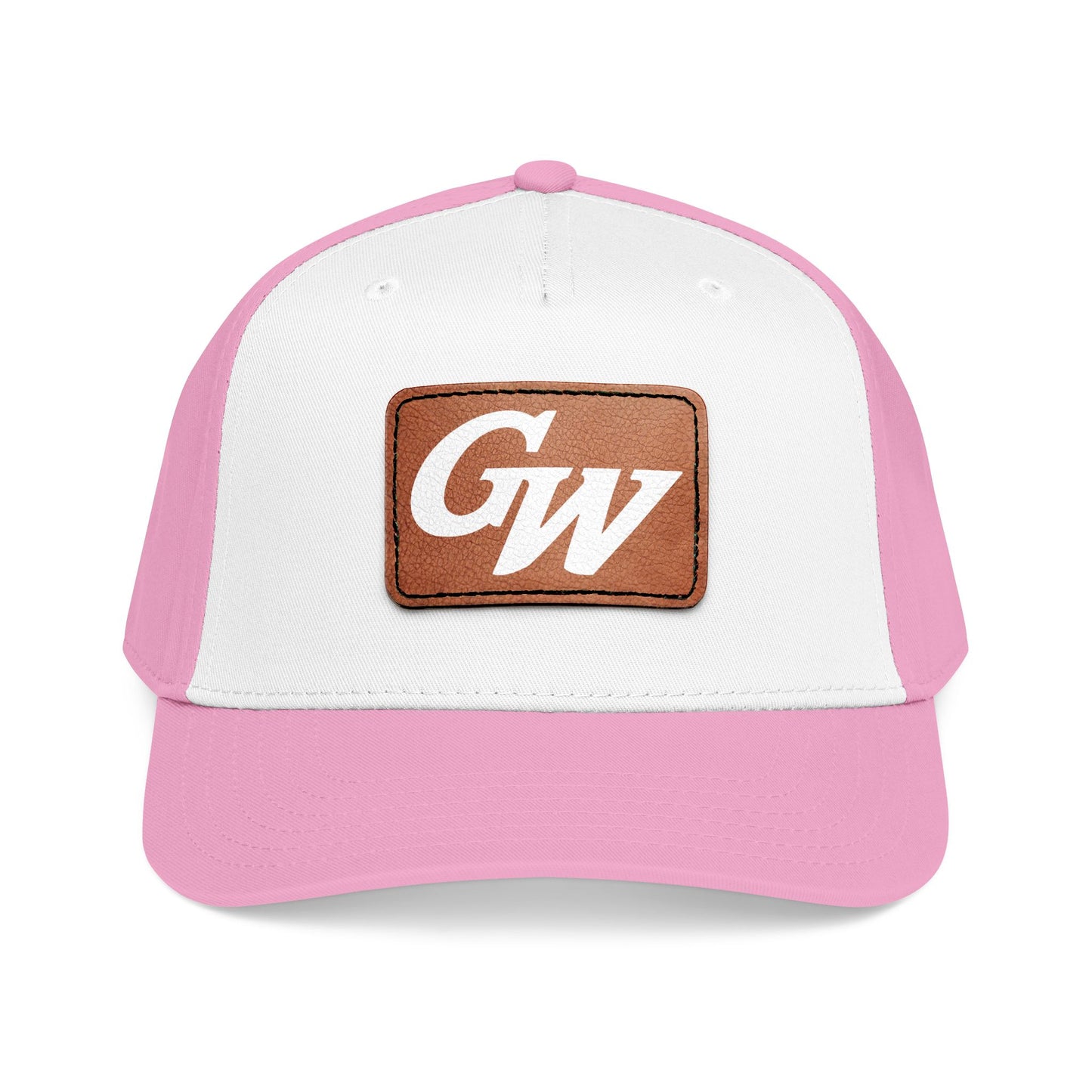 Monogram Baseball Hat with Leather Patch | Multiple Colors | GroveWood Museum