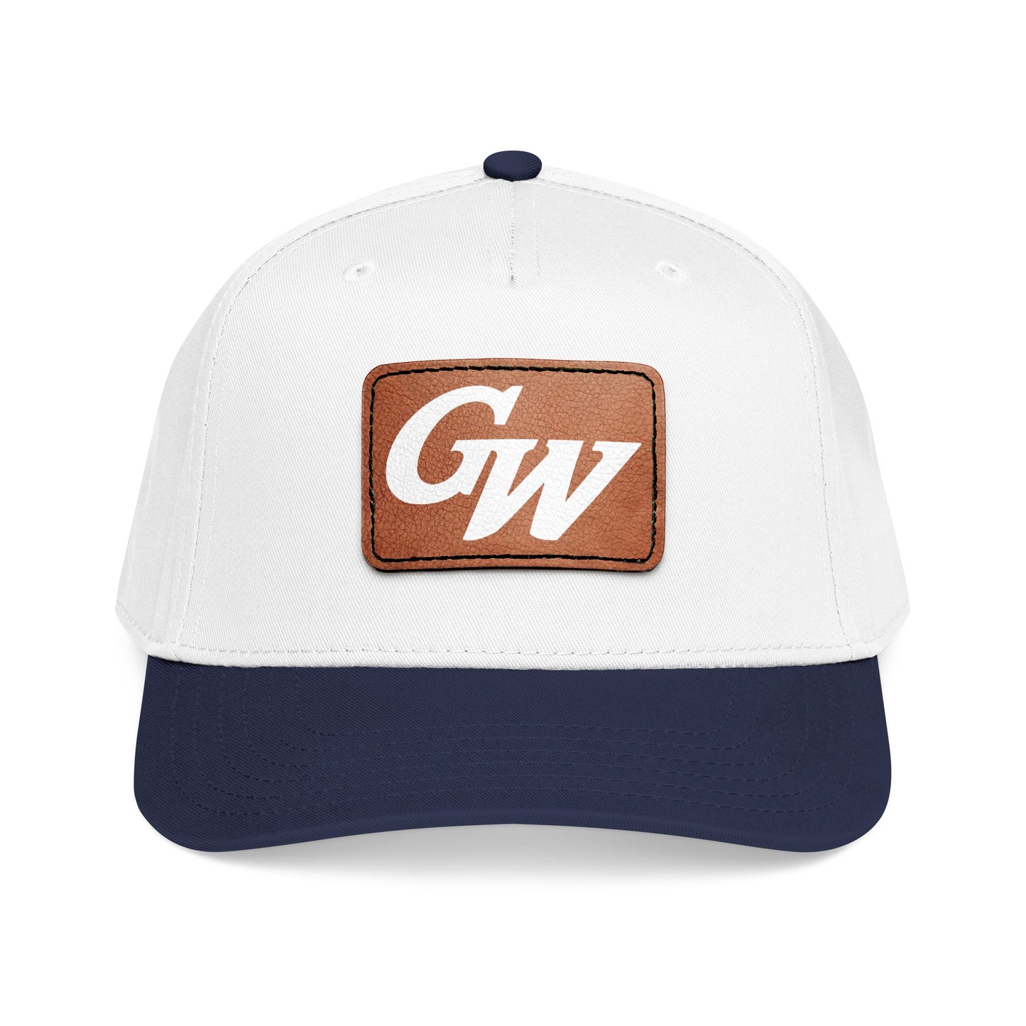 Monogram Baseball Hat with Leather Patch | Multiple Colors | GroveWood Museum