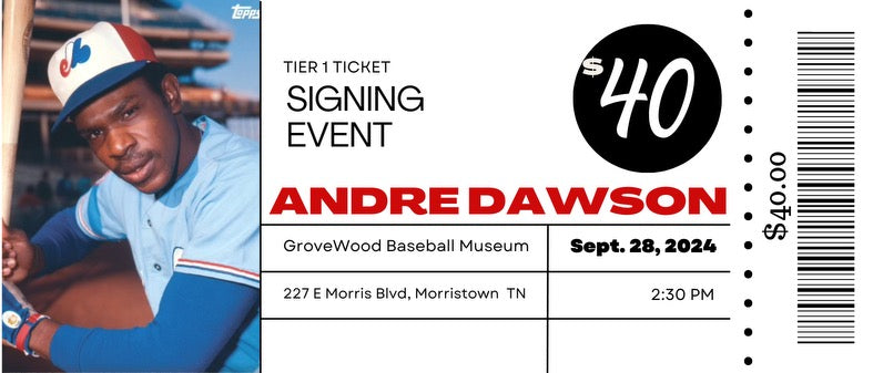 Tier 1 Ticket Meet & Greet with ANDRE DAWSON