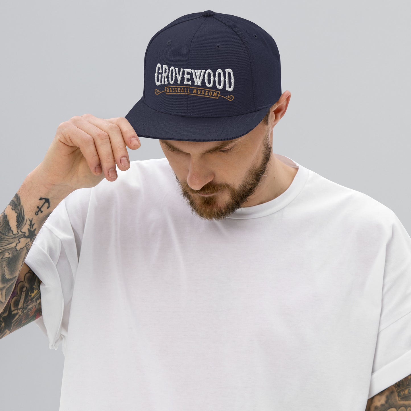 Museum Logo Outline Snapback Hat | Multiple Colors