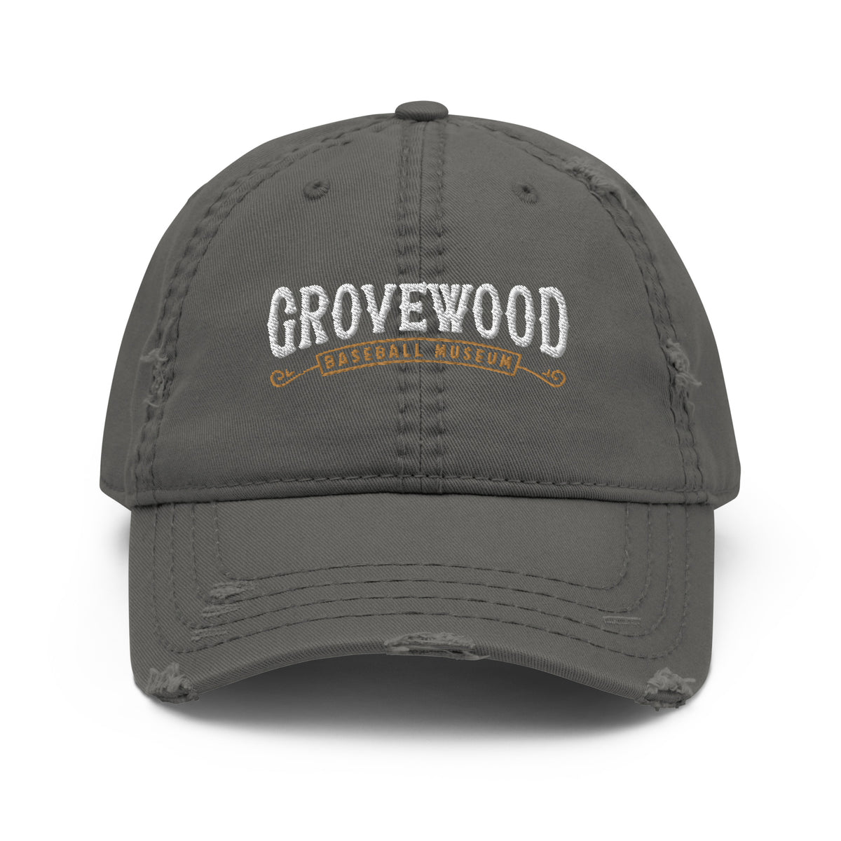 Distressed Dark Gray Baseball Cap Lake Hair Don main image 4